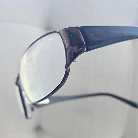 Vintage AO Eyeglasses Frame American Optical Safety Dark Brown Glasses Wrap Styl main image 6